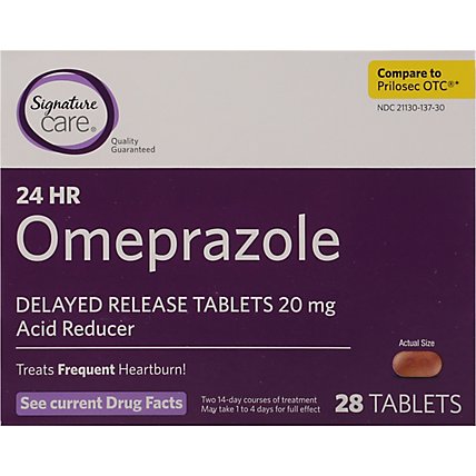 Signature Care Omeprazole Acid Reducer 24hr Tabs - 28 CT - Image 2