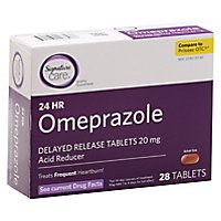 Signature Care Omeprazole Acid Reducer 24hr Tabs - 28 CT - Image 1