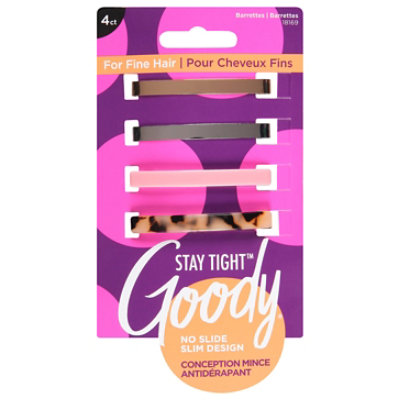 Goody Low Profile Barrettes - 4 CT - Image 3
