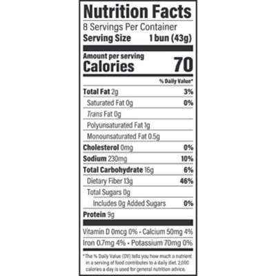 Oroweat Keto Hamburger Buns - 12 Oz - Image 3