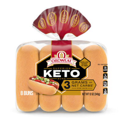 Oroweat Keto Hotdog Buns - 12 Oz