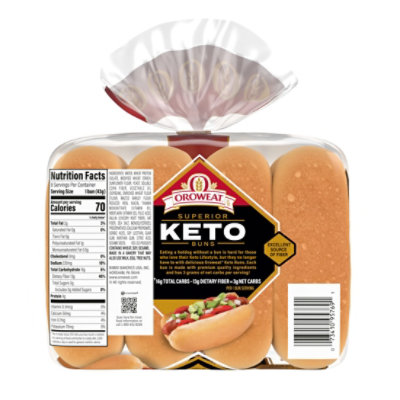 Oroweat Keto Hotdog Buns - 12 Oz - Image 2