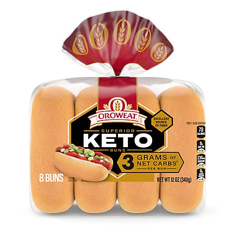 Oroweat Keto Hotdog Buns - 12 OZ