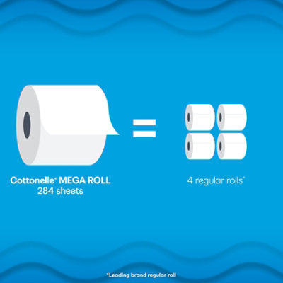 Cottonelle Ultra Clean Toilet Paper Mega Rolls - 6 Count - Image 2