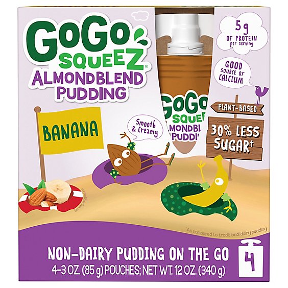 Gogosqueez Pudding Banana - 12 OZ