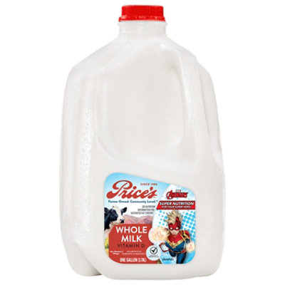 Price's Whole Milk with Vitamin D Jug - 1 Gallon - Image 1