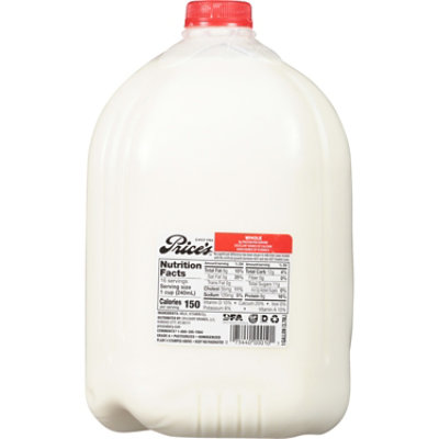 Price's Whole Milk with Vitamin D Jug - 1 Gallon - Image 3
