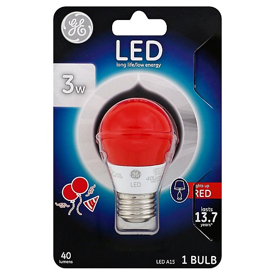 Ge 3w Red A15 Led - EA