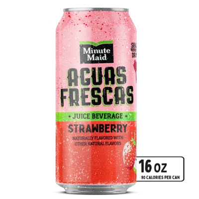 Minute Maid Aguas Frescas Strawberry Can - 16 FZ