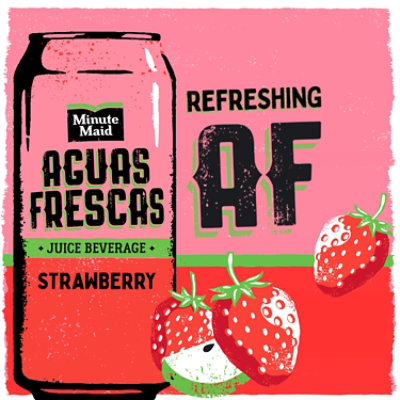 Minute Maid Aguas Frescas Strawberry Can - 16 FZ - Image 2