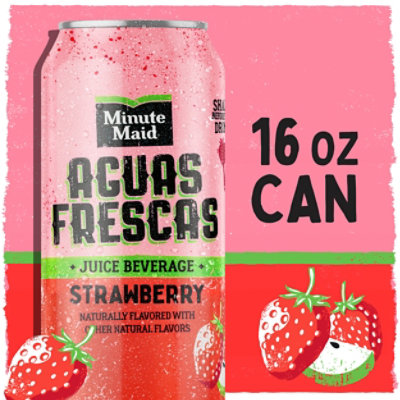 Minute Maid Aguas Frescas Strawberry Can - 16 FZ