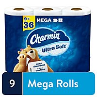 Charmin Bath Tissue Ultra Soft 9 Mega Rl - 9 RL - Image 1