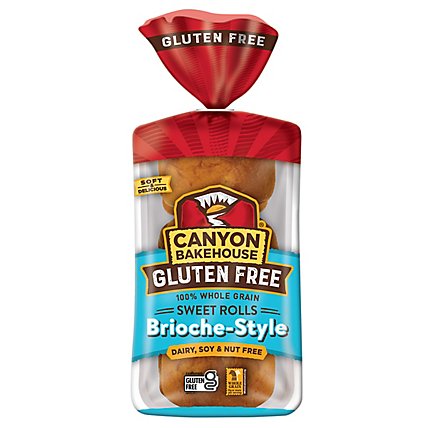 Canyon Bakehouse Brioche-Style Sweet Gluten Free Brioche Dinner Rolls Fresh 6 Count - 14 Oz - Image 3