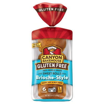 Canyon Bakehouse Brioche-Style Sweet Gluten Free Brioche Dinner Rolls Fresh 6 Count - 14 Oz - Image 3