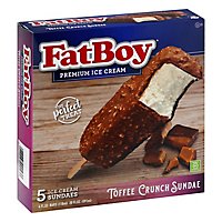 The Original Fatboy Toffee Sundae On A Stick Ice Cream Bar. Six Bars Per Pack - 15 FZ - Image 3