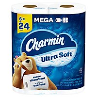 Charmin Bath Tissue Ultra Soft 6 Mega Rl - 6 RL - Image 2
