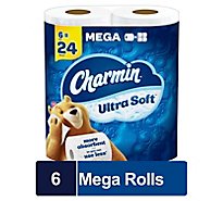 Charmin Bath Tissue Ultra Soft 6 Mega Rl - 6 RL