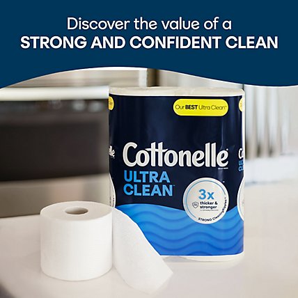 Cottonelle Ultra Clean Toilet Paper Mega Rolls - 12 Count - Image 6