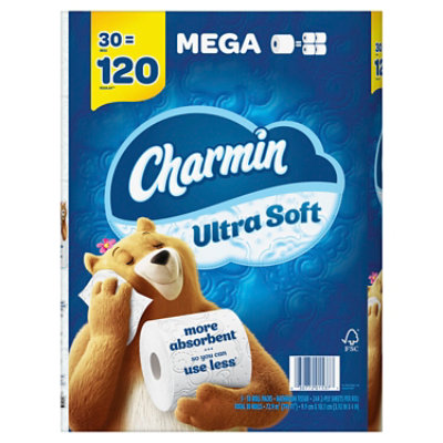 Charmin Bath Tissue Ult Soft Mega 30rl - 30 Roll - Image 4
