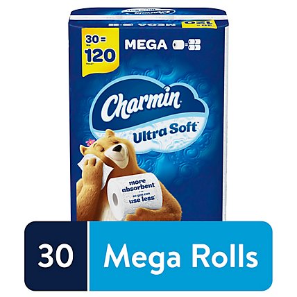 Charmin Bath Tissue Ult Soft Mega 30rl - 30 RL - Image 1