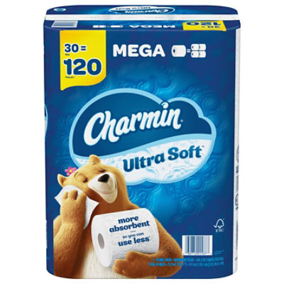 Charmin Bath Tissue Ult Soft Mega 30rl - 30 Roll