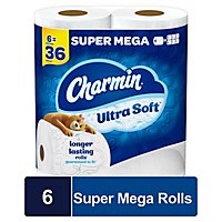 Charmin Bath Tissue Ult Soft 6 Sup Mega - 6 RL - Image 1