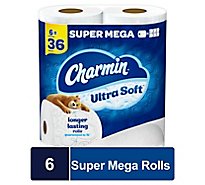 Charmin Bath Tissue Ult Soft 6 Sup Mega - 6 RL