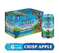 Angry Orchard Crisp Apple Hard Cider In Cand - 6-12 FZ