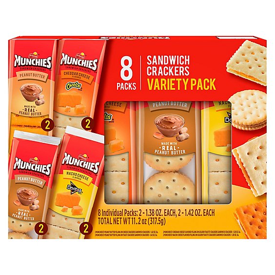 Munchies Crackers Variety Pack11.2 Oz - 8 CT