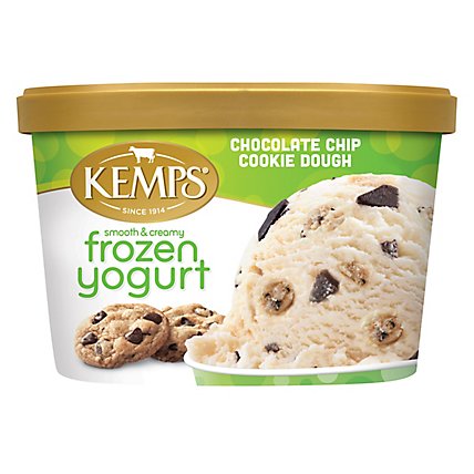 Kemps Frozen Yogurt Chocolate Chip Cookie Dough - 1.5 QT - Image 2