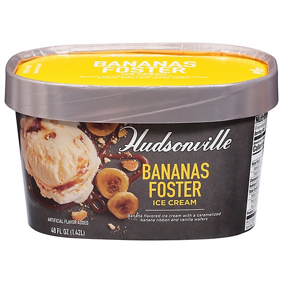 Hudsonville Banana Foster Ice Cream - 48 OZ