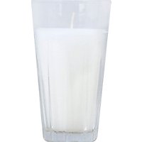 Drinking Glass Candle Clear White Wax - EA - Image 2