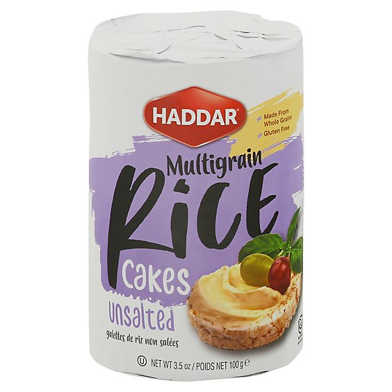 Haddar Unsalted Multi Grain Rice Cakes - 3.5OZ