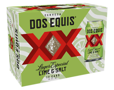 Dos Equis Lime & Salt Mexican Lager Beer Cans - 12-12 Fl. Oz. - Image 2