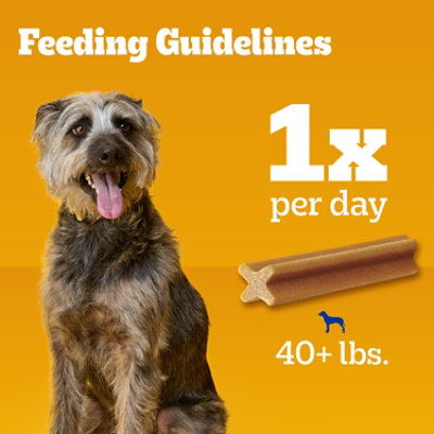 Pedigree Dentastix Original Chicken Flavor Adult Large Dog Dental Chew Dog Treats 32-1.66 Lbs - Image 3