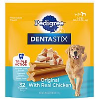 Pedigree Dentastix Original Flavor Large Dog Dental Treats - 32 Count - Image 1