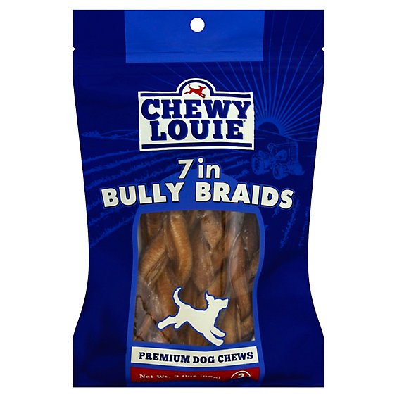 Chewy Louie 7in Braided Bully Stick 3pk - 1 EA