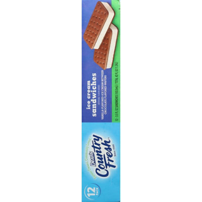 Deans Country Fresh Vanilla Ice Cream Sandwiches - 12 Count - Image 2