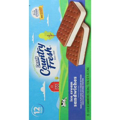 Deans Country Fresh Vanilla Ice Cream Sandwiches - 12 Count - Image 3