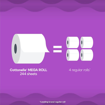 Cottonelle Ultra Comfort Toilet Paper Mega Rolls - 24 Count - Image 3