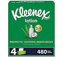 Kleenex Soothing Lotion with Coconut Oil Aloe & Vitamin E Facial Tissues Flat Box - 480 Count
