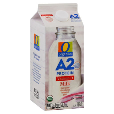 O Organics Whole Milk Vitamin D A2 Protein - 59 OZ - safeway