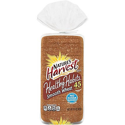 Natures Harvest Healthy Habits Smooth Wheat Bread - 15 OZ - Image 1