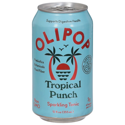 Olipop Sparkling Tonic Tropical Punch - 12 FZ
