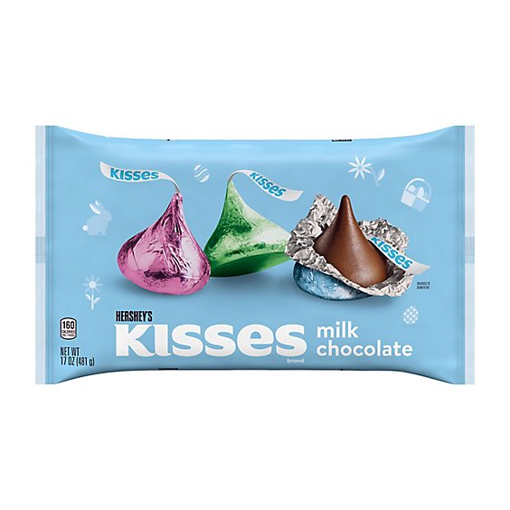 HERSHEY'S Kisses Milk Chocolate Treats Bag - 17 Oz