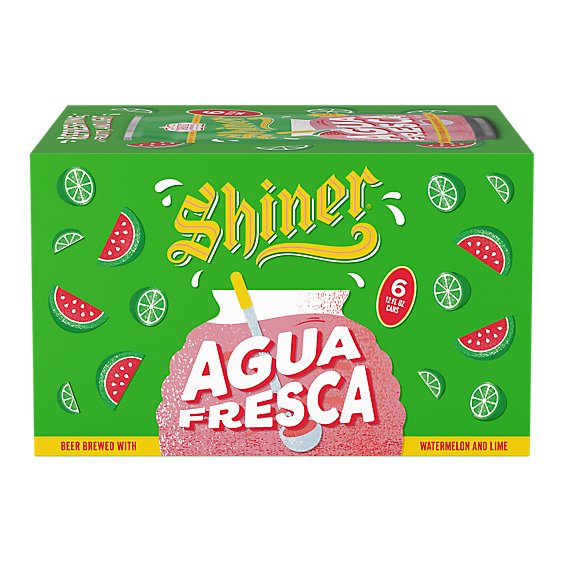 Shiner Agua Fresca 6pk In Cans - 6-12 FZ