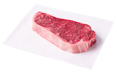 USDA Choice Beef Top Loin Ny Strip Steak Boneless Grass Fed - 1 Lb - Image 1