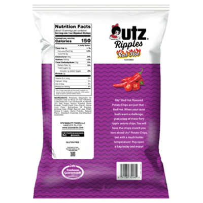 Utz Red Hot Ripple Chip - 12.5 OZ - Image 6