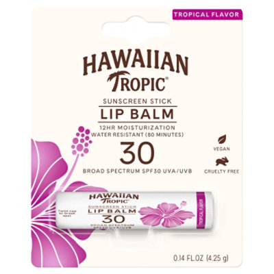 Us Ht Trop Lipbalm Spf30 0.14oz 10/cs - .14 OZ