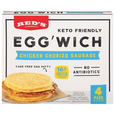 Reds Sandwich Egg Chicken Chorizo 4p - 15.6 OZ - Image 3